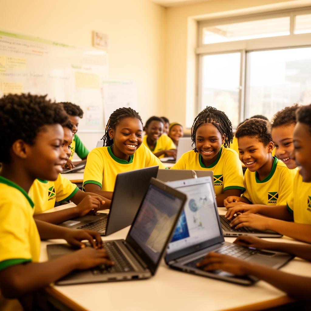 Elev8 Jamaica students