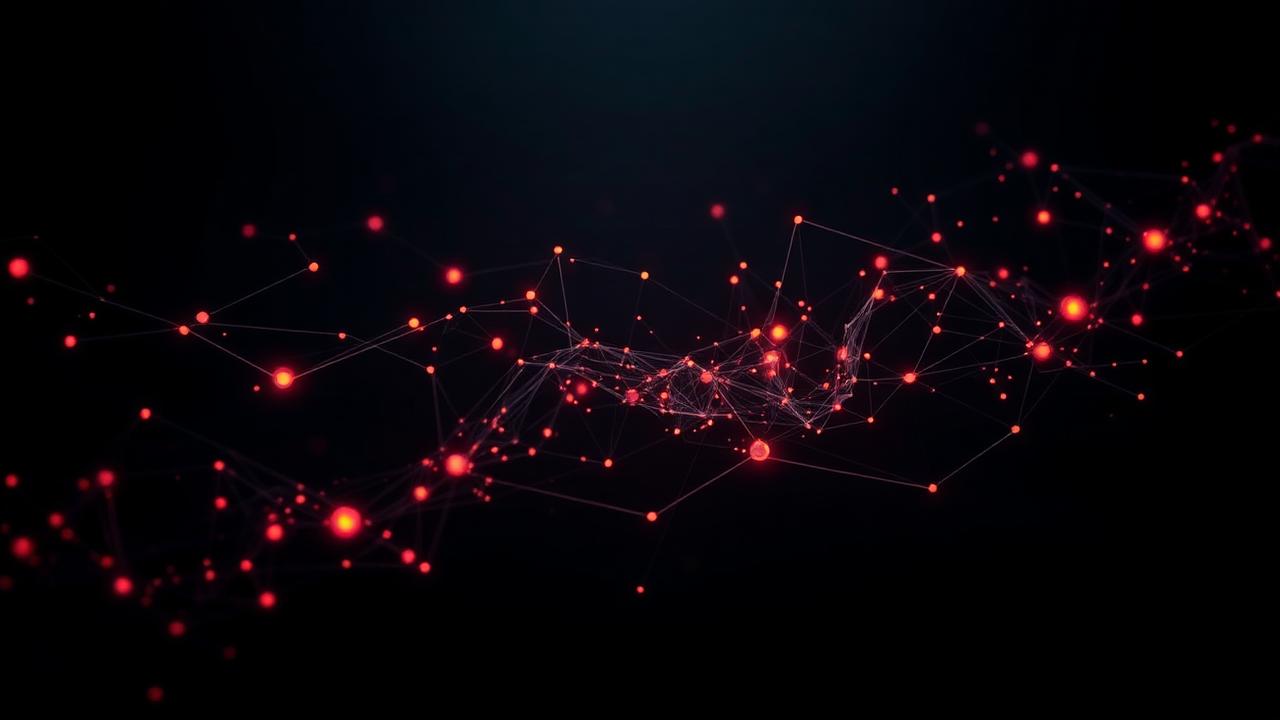 Abstract AI-powered transformation visualization